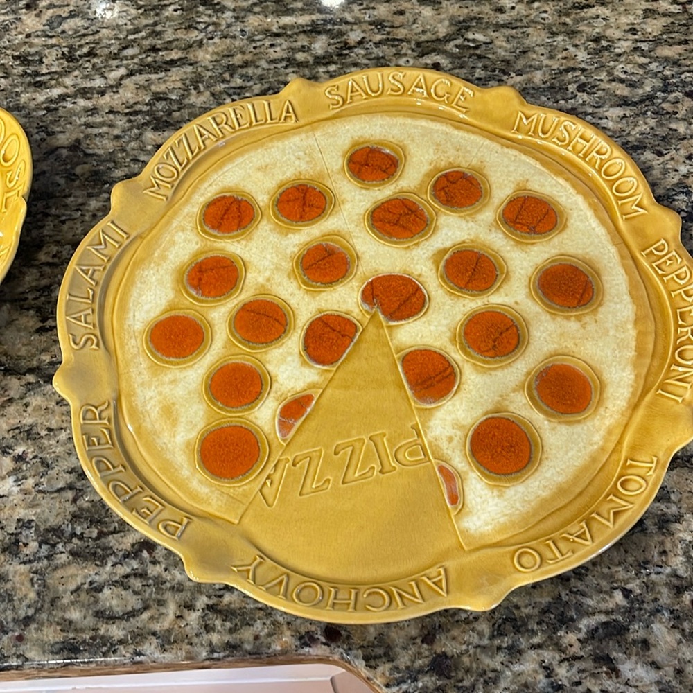 Italian serving plates
